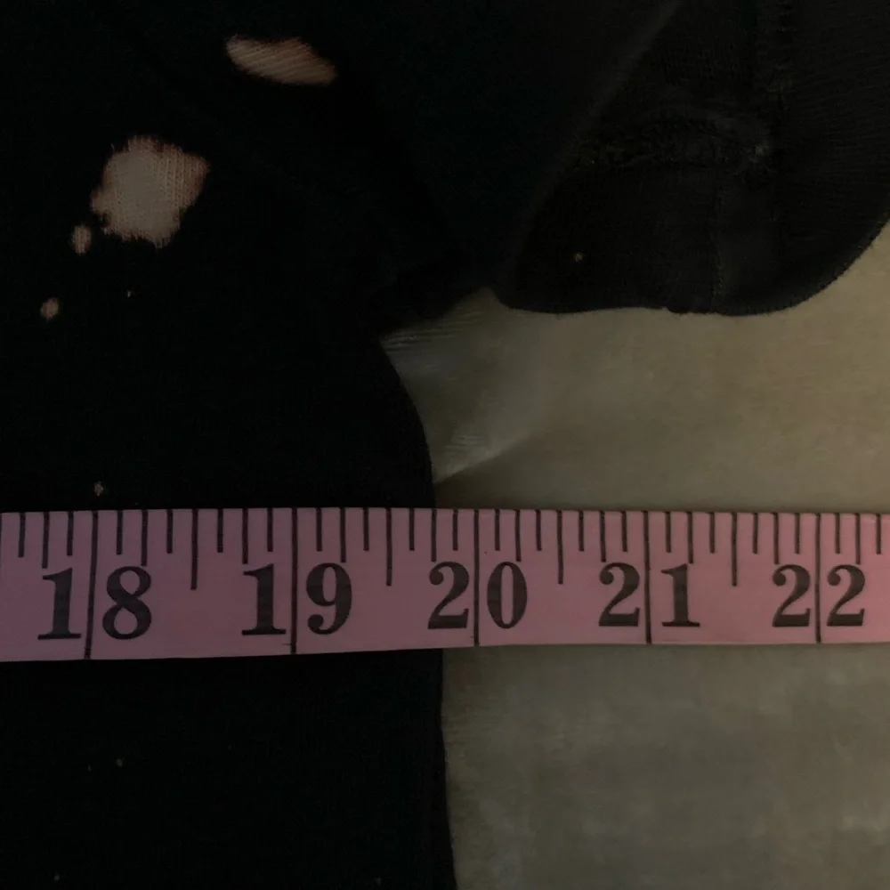 Adidas size small women’s black tee with bleached areas EUC - Picture 5 of 6